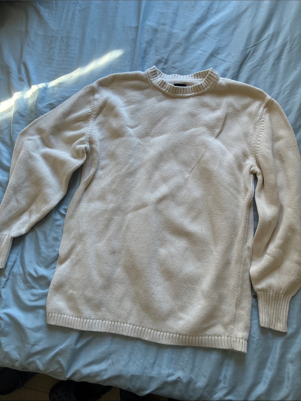 GAP Men’s Crewneck Sweater in Cream